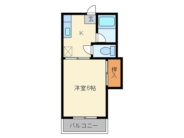 スリム箱崎の物件間取画像